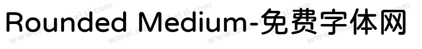 Rounded Medium字体转换